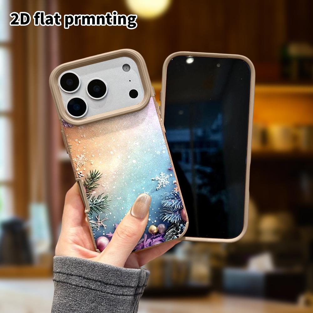 Phone Case: Lambskin 2D Flat Samsung Galaxy A34 A35 M05 M06 S20 S22 S21 FE Plus 5G Protective Case, Gradient Christmas, Christmas and Halloween Gift