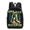 Cartoon Printing Casual Shoulder Bag Junior High School Students Large Capacity Backpacks