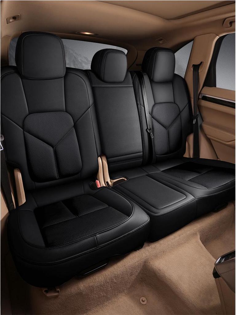 Full Coverage Genuine Leather Seat Cushion for BMW 5 Series and Porsche Cayenne