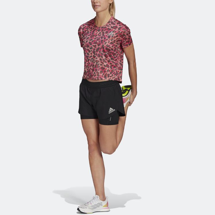 Adidas P. Blue Shorts With Inner Compression Layer Women Shorts Black GN4409