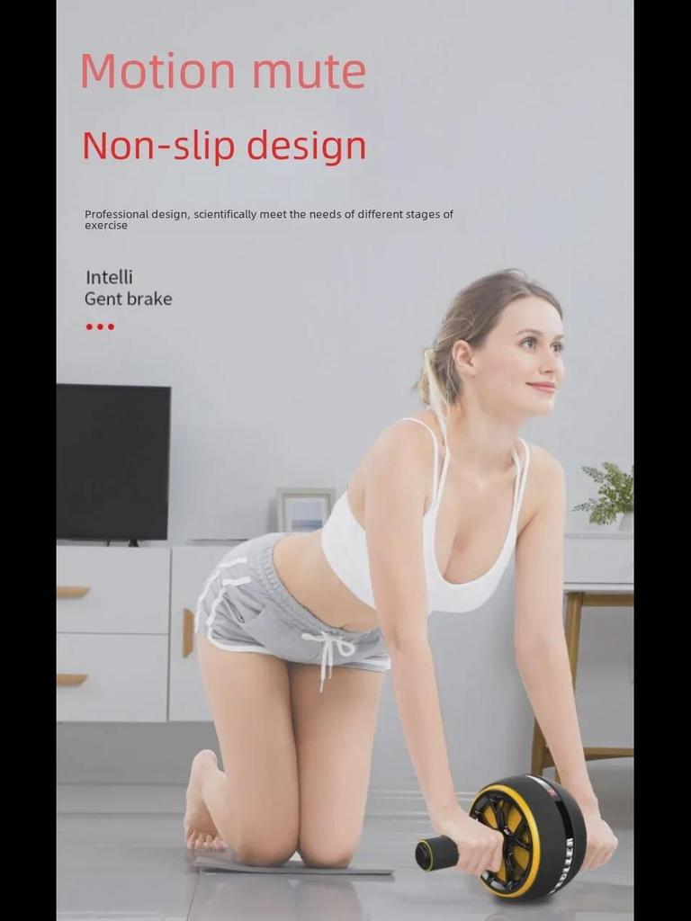 Automatic Rebounding Ab Wheel for Men & Women - Quick Ab Muscle Trainer & Home Fitness Roller