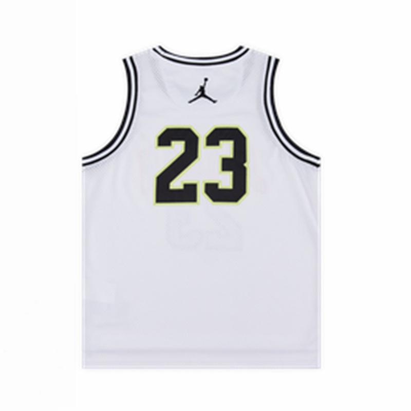 Jordan Vest 23 Brand Logo Letter Sports Breathable Mesh Sleeveless Kids Tops White DO1968-635