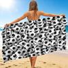 1Pc Soccer Ball Beach Towel, Quick Dry, Multi-Use for Beach Pool Gym Yoga Home Travel, Christmas, Halloween, Xmas Gift S92988