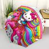 1PC Unicorn, Hello Kitty Automatic Open/Close Umbrella, 8-Rib Sturdy Frame, Durable Canopy, Highquality Construction, Fashion Lovers yy250920011