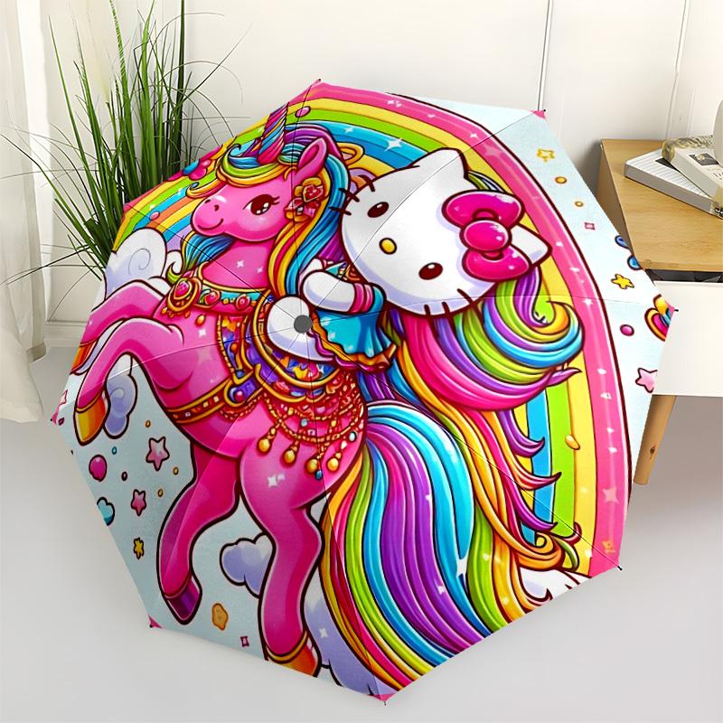 

1PC Unicorn, Hello Kitty Automatic Open/Close Umbrella, 8-Rib Sturdy Frame, Durable Canopy, Highquality Construction, Fashion Lovers yy250920011