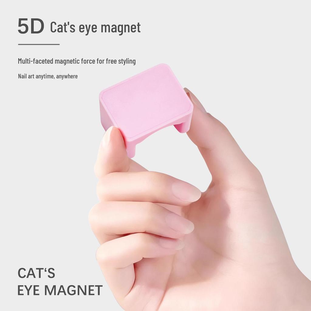 5D Automatischer Katzenaugen-Magnet: Einfaches, stark magnetisches Werkzeug für die französische Maniküre. Ideal für Anfänger.