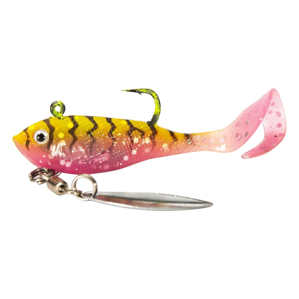 Soft Fake Fish With Spinning Spoon Fish Fake Fish Herring Shaker Artificial Silicone Fake Fish Bass Fake Fish