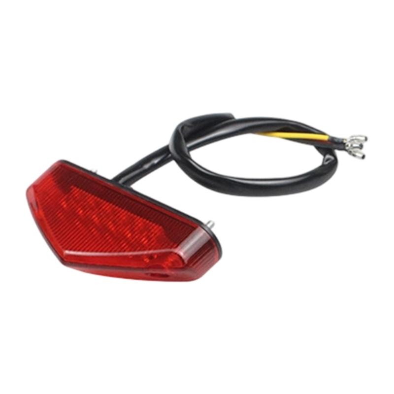 Universal Motorcycle Mudguard Tail Light ABS Triangle Design Enhances Visibility For Night Riding And Complex Road Conditions