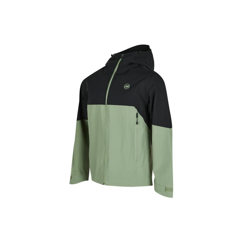 Skechers Color Block Waterproof Breathable UV Protection Hooded Jacket Men Jacket Brown Green P224U045-03LX L
