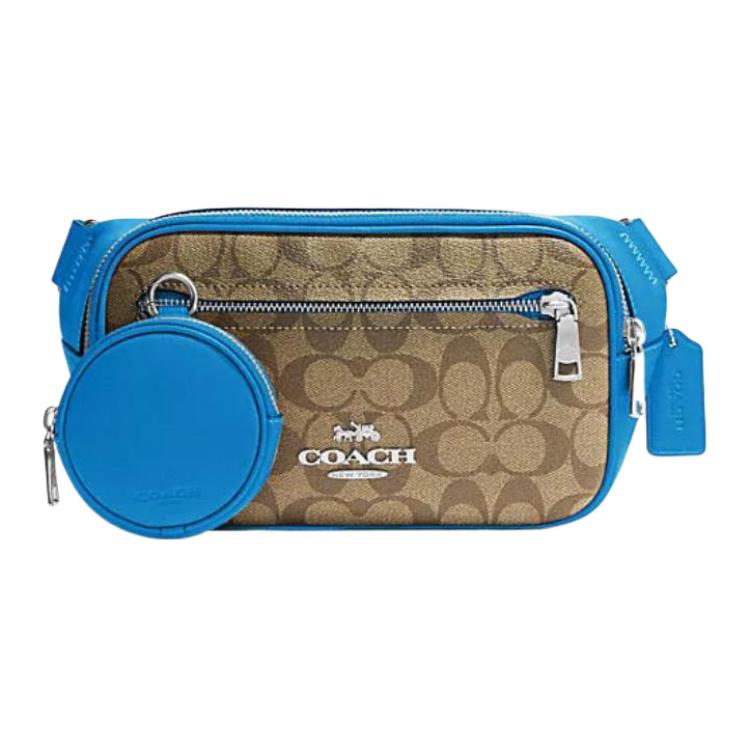 Coach CJ505 Mini Cally Crossbody Bag Signature Khaki CJ505-SVVRF Basic Set (Bag+Dust Bag)