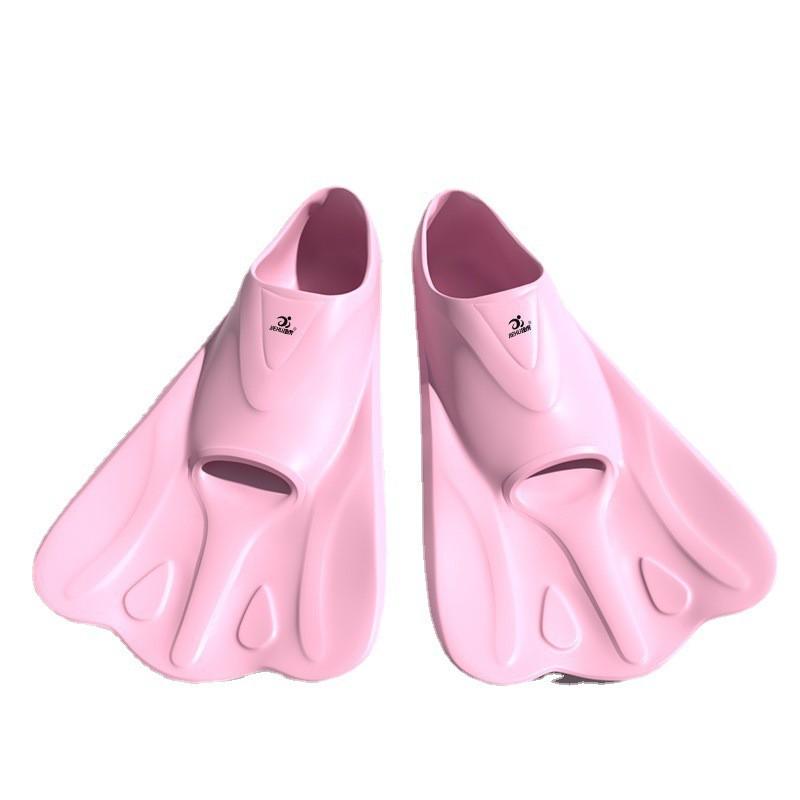 Silikon Schwimmflossen Freestyle Brustschwimmen Training Unisex Erwachsene Kinder Kurze Flosse Verstellbare Passform