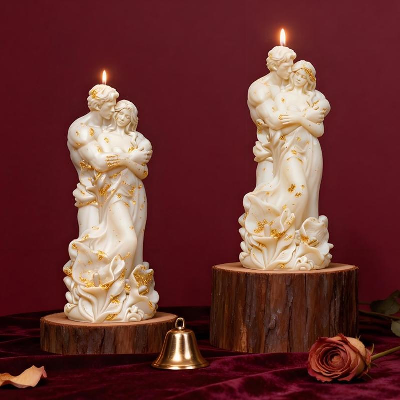 Hugging Couple Silicone Candle Molds Heat Resistant for Resin Casting Making Candle Soap Valentine's Day Holiday Gift