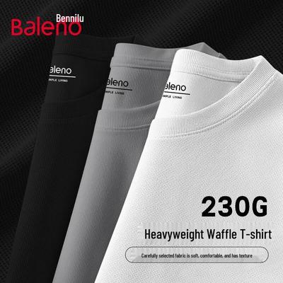 T-shirt a maniche corte in maglia waffle da uomo Baleno