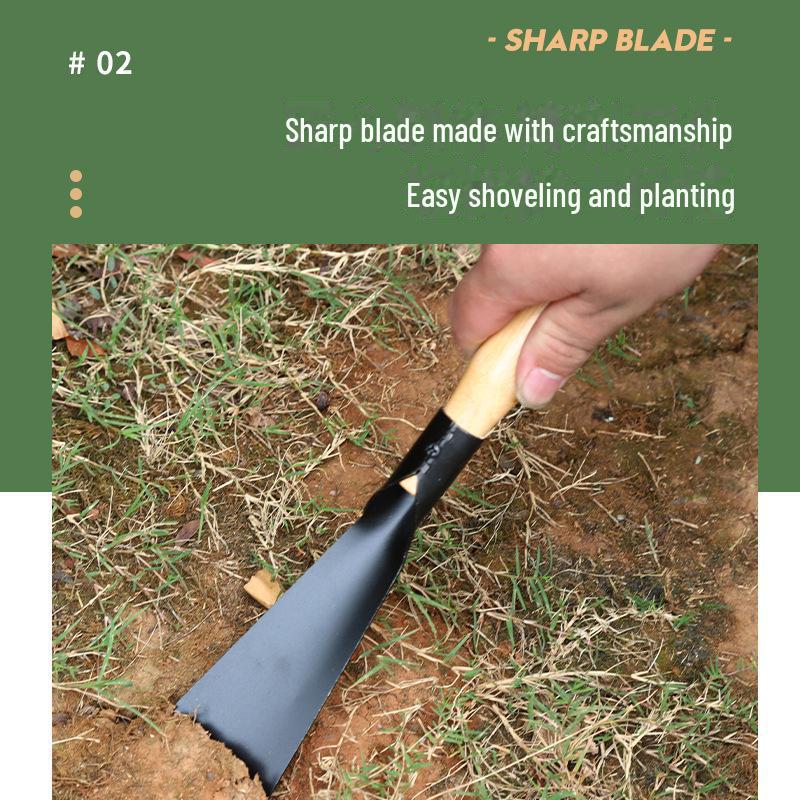 Manganstahlschaufel zum Ausgraben von Wildgemüse und zur Gartenarbeit