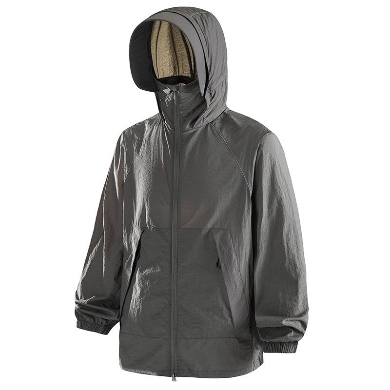 Outdoor sunscreen clothing UPF10 + men's fishing thin jacket spring and summer breathable UV-proof skin clothing