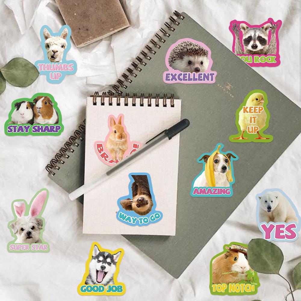 50 Cartoon Teacher Animal Reward Graffiti Stickers Decorate Guitar Notebook Suitcase DIY Waterproof