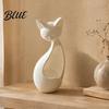 Minimalist Desktop Decorations Abstract Sleeping Cat Statue 3D Printed Matte White Hollow Ornament for Figurines Desk Tabletop Decor Mini