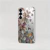 Water Droplet Leaf Pattern Glass Phone Case Suitable for Samsung Galaxy S26 S25 S24 S23 S22 S20 FE/Ultra/Plus Anti Drop