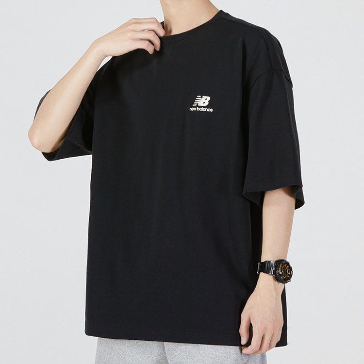 New Balance Drop Shoulder Sleeve T Shirt Men's Black AMT22392-BK