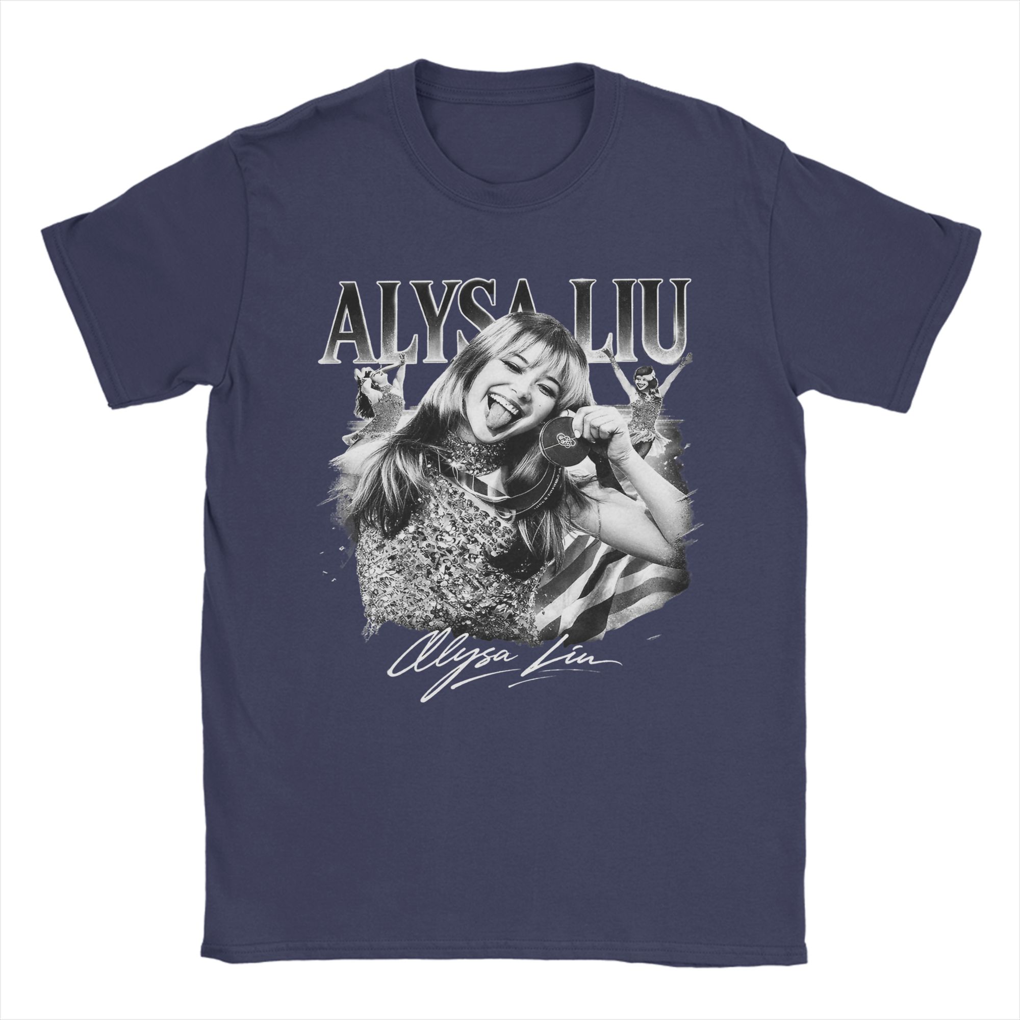 

Alysa Liu Vintage USA TShirts Unisex Casual Pure Cotton Tees Round Neck Short Sleeve T Shirt Printing Clothes 4XL