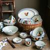 FuCheng Melamine Rooster Dinnerware Bowls