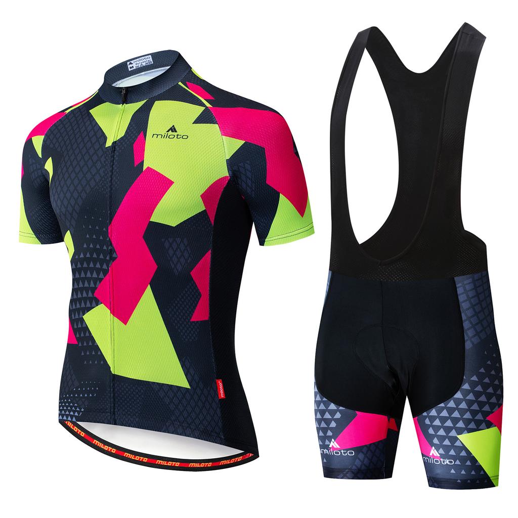 Men's Short-sleeved Suit 2026 Summer Breathable Cycling Suit Outdoor Cycling Suit