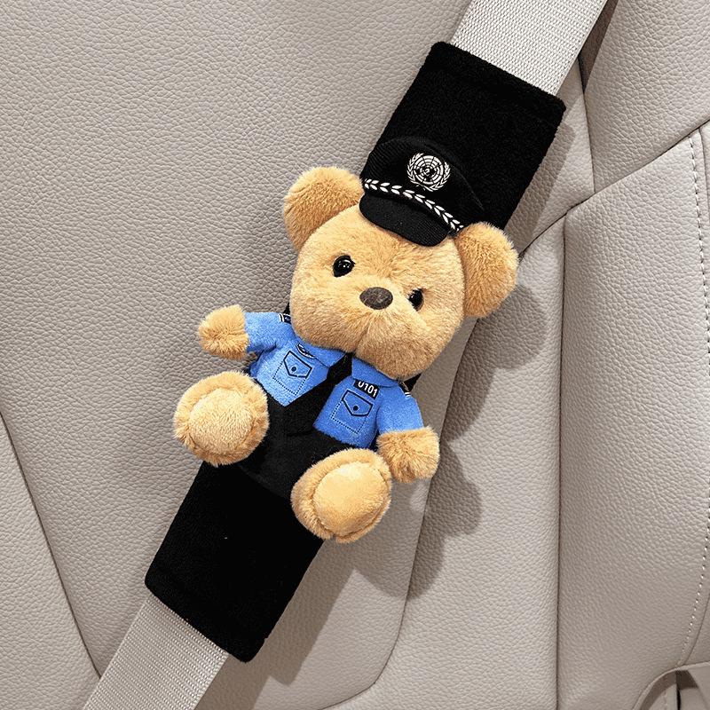 Cartoon Bear Plush Seat Belt Shoulder Pad