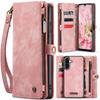 CaseMe-008 Luxuriöse 2-in-1 Abnehmbare Magnetische Premium PU-Leder Hülle Multifunktionale Reißverschluss Geldbörse Hülle für Samsung A17 A37 A57 5G
