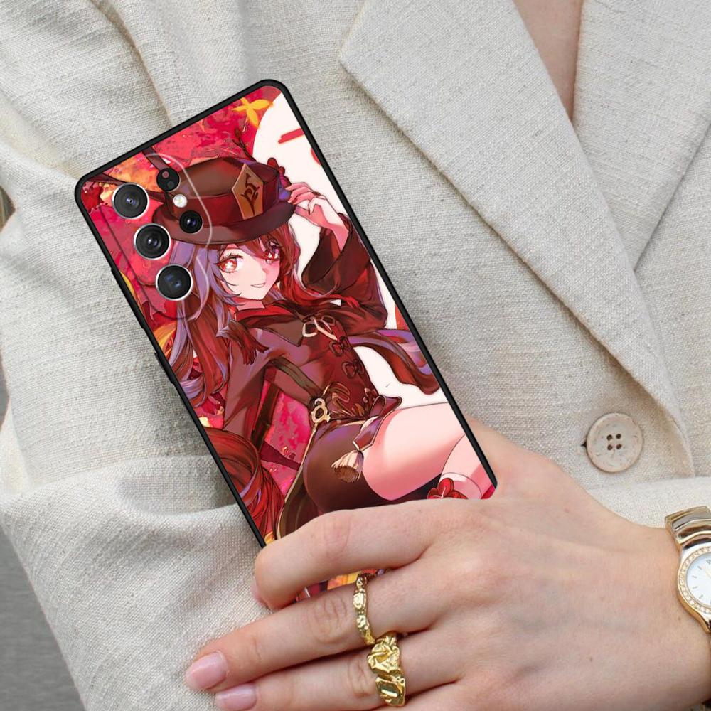 Genshin Impact Hu Tao HuTao Cell Phone Case for Samsung Galaxy S26 Ultra S25 S24 S23 S22 S21 S20 Note10 Cover
