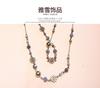 Vintage Dubbellaags Kralen Handgemaakte Ketting Voor Vrouwen Mode Sieraden Elegante Statement Choker Cadeau