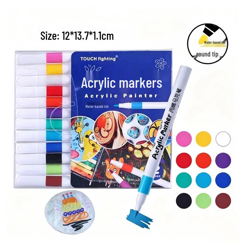 Sanat Öğrencileri ve Anime için Çift Uçlu Yağ Bazlı İşaretleyiciler, Çocukların Çizimi ve Boyaması için Mükemmel.