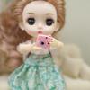1/12 Dollhouse Simulation Camera Instant Cameras Model Dollhouse Miniature Scene Decoration Toys Dolls House Scene Photo Props