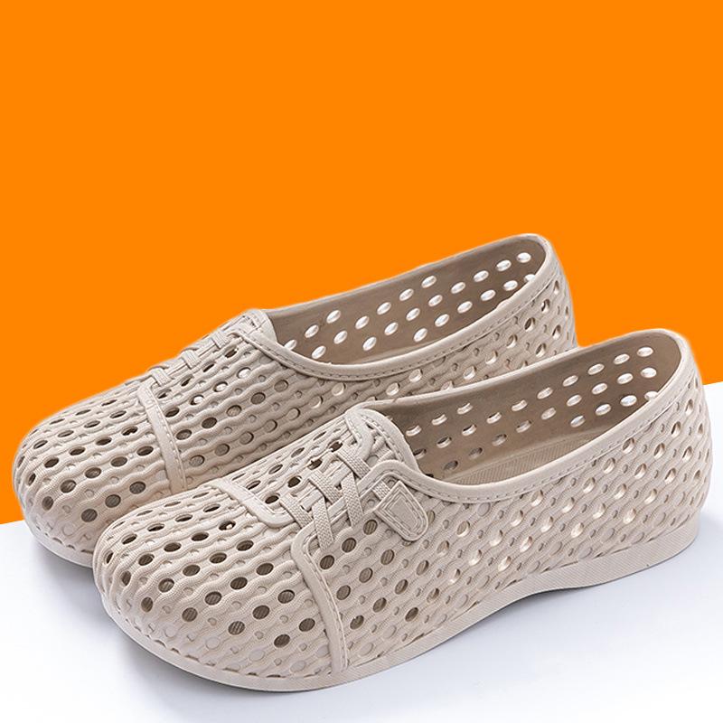 Women's Non-Slip Breathable Sandals - Comfortable Nurse, Work & Beach Shoes with Soft Soles.