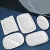 ZISIZ White Melamine 3-Compartment Boat Serving Plates
