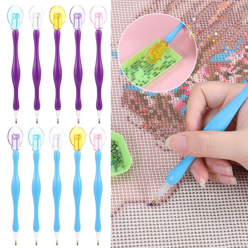 Embroidery Diamond Painting Pen Kit Plastic Cross Stitch Accessories Point Drill Pens Adhesive Tape DIY Craft