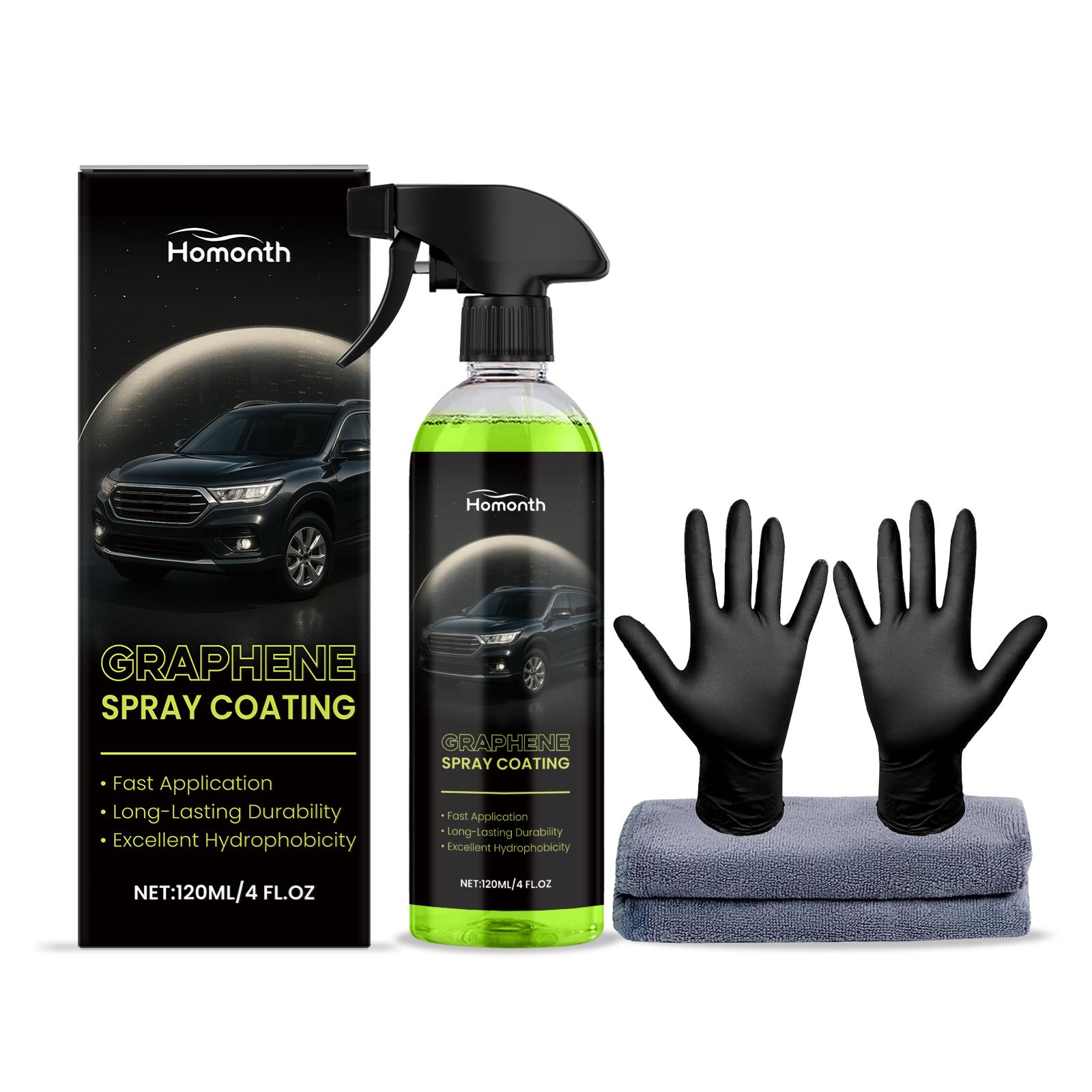 Homonth Automotive Graphene Ceramic Coating Spray, Long-Lasting Hydrophobic Protection, Car Hydrophobic Agent, Ceramic Coating Spray for Cars