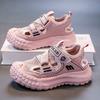Summer Kids Princess Sneakers Fashion Dad Sandals Girls Mesh Soft Sole Sports Sandals