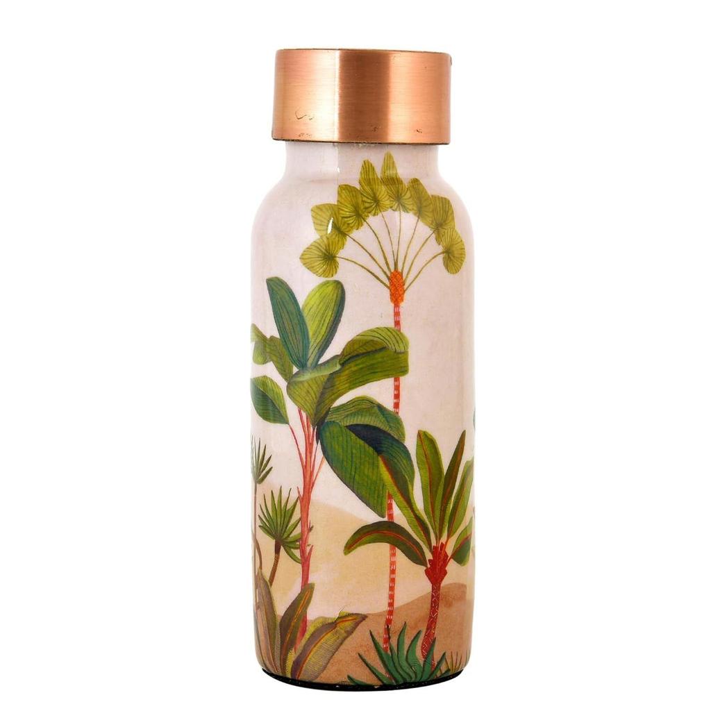 Copper Water Bottle 450ml, Durable & Rust Proof Tamba Bottle for Drinking, Anti-Oxidant Material, Perfect Stylish Office Carrying Bottles