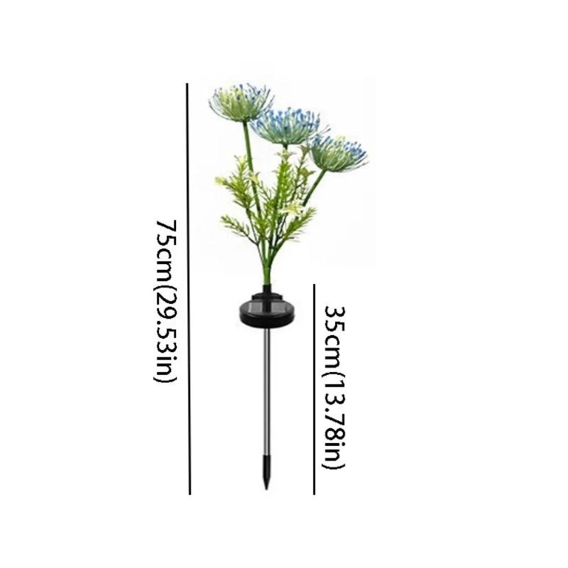 Outdoor Solar Shore Flower Lights, Waterproof LED Garden Stake Lamps, Decorative Landscape Lighting for Courtyard Lawn Patio Yard Decor