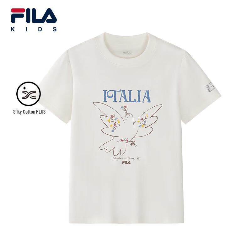 FILA Girls  Round Neck Short Sleeve T-Shirt 165