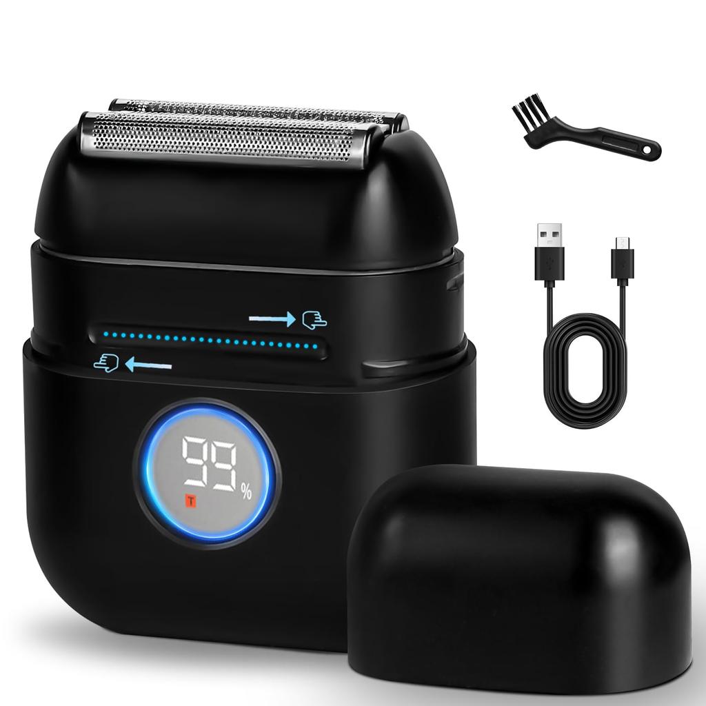 Electric Shaver New Design Slide Electric Shaver for Wet and Dry Fast 100 Minutes of Continuous Low IPX7 Reciprocating Perfect for Business or Keeping