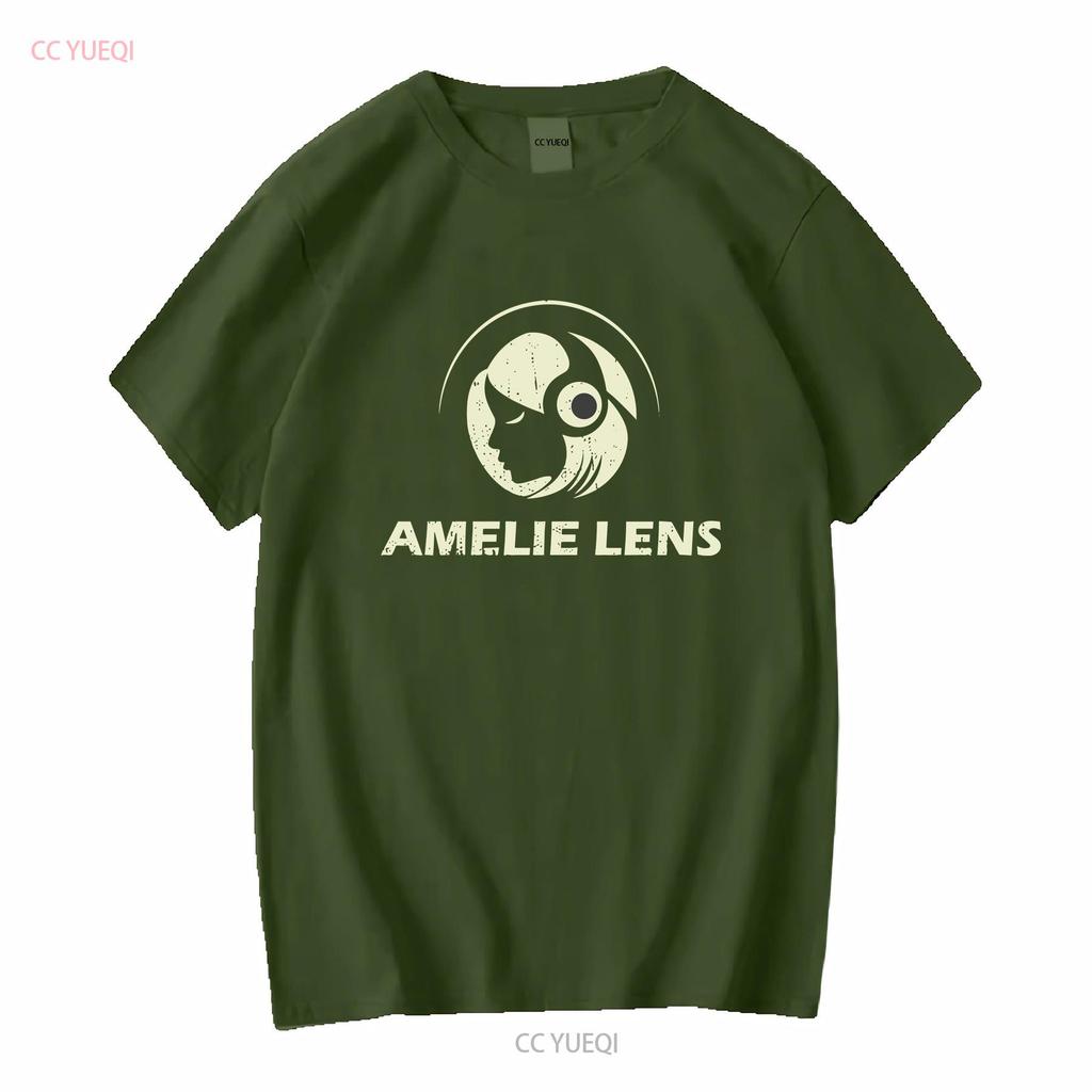 Amelie Lens Dj Essenziale Maglietta vintage Lavata Top Per l'Uso Quotidiano Elegante Traspirante grafica Casual Morbido Versatile