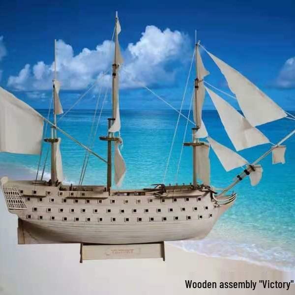 Victory Ship Model: 1:200 & 1:150 Scale Laser-Cut Wooden DIY Sail Battleship Model