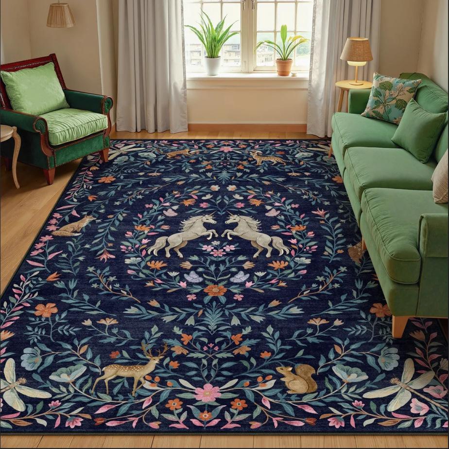 Modern Carpet for Living Room Large Size Tiger Pattern Cute Room Decor Cartoon Rug Soft Non-slip Mat for Bedroom Rugs
