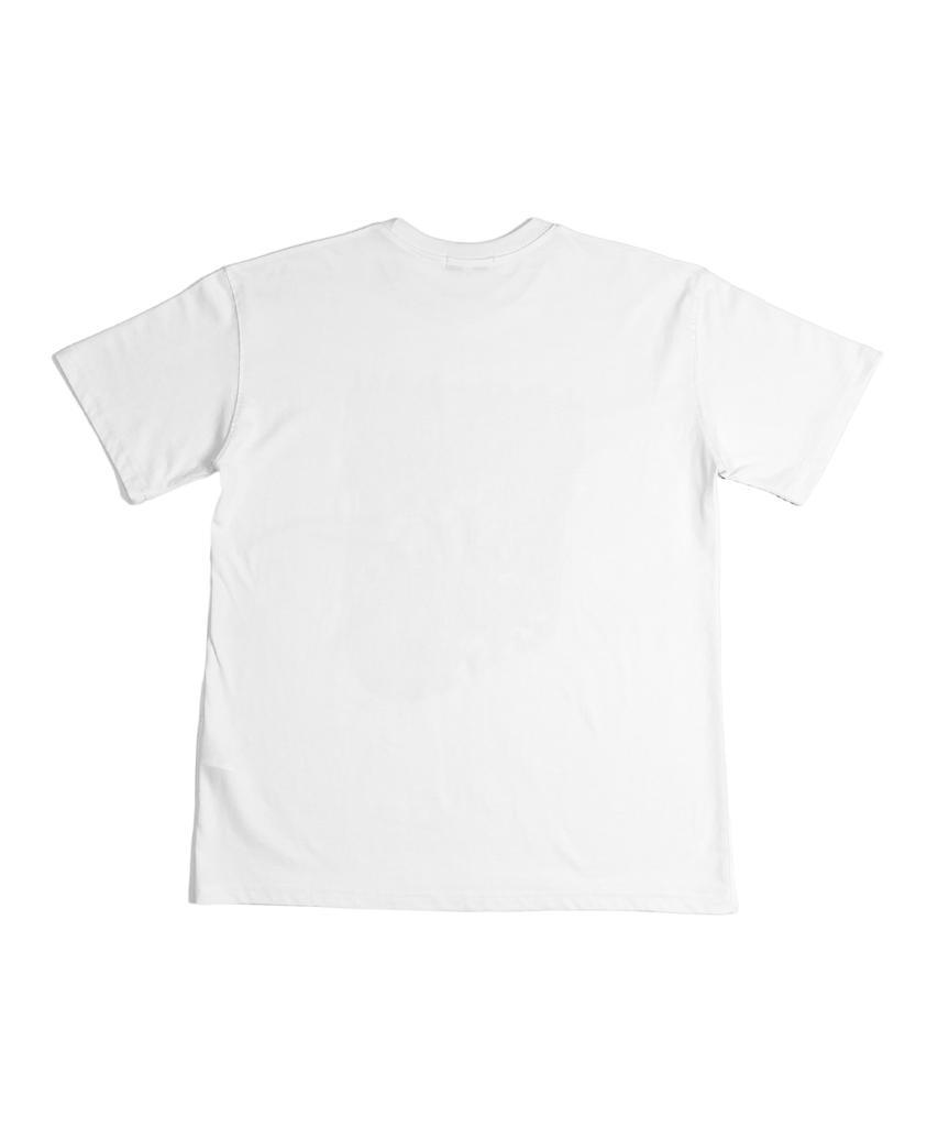 DEMADEN Skull Motorcycle Gang 1/2 T-Shirt White