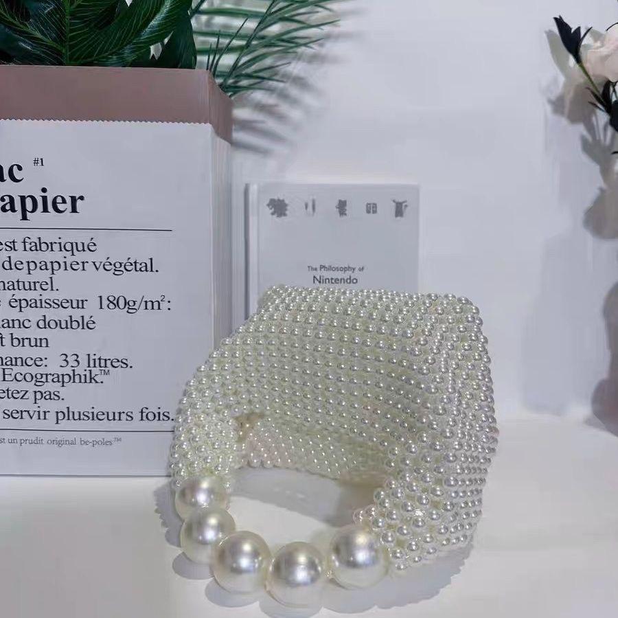 Torebki z pereł dla kobiet Modne modne torebki przenośne torby na ramię na imprezę