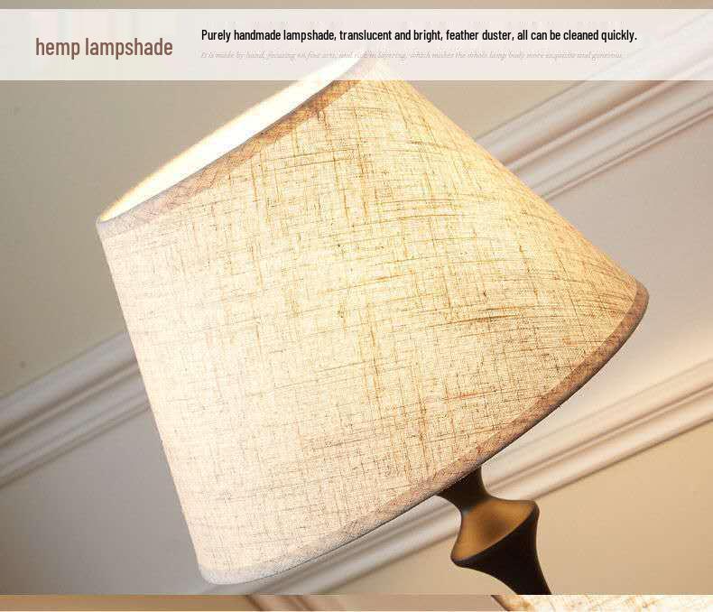 Vintage American LED Table Lamp – Retro Bedside, Office, Hotel Project, or Bedroom Use – Eye Protection & Dimmable Night Light.
