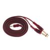 1.5m   5ft Stereo Audio Cable Cord Wire 3.5mm 1 8  Male To Dual 6.35mm 1 4  TS Male Plug for Computer Mixer Mixing