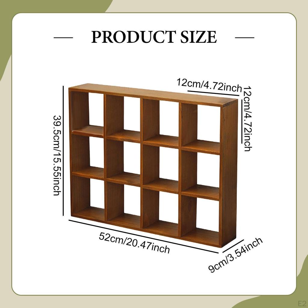 Schattenbox Ausstellungsregal Schwebendes Vielseitiges Gehäuse Aufbewahrungsorganizer für Sammlerstücke