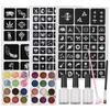 Glitter Powder Kit 24 Bottles Fine Glitter Powder Luminous Cosmetic Loose Glitter for Tattoo Body